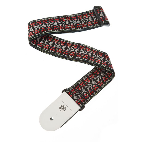 DAddario Planet Waves Woven Guitar Strap Hootenanny 2 Red Black