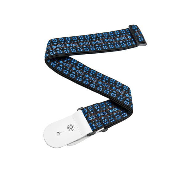 DAddario Planet Waves Woven Guitar Strap Hootenanny Blue Black