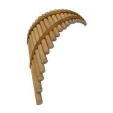 Andean Pan Pipes – Pan Flutes & Deluxe Case – Curved 21 Note Mamani 2