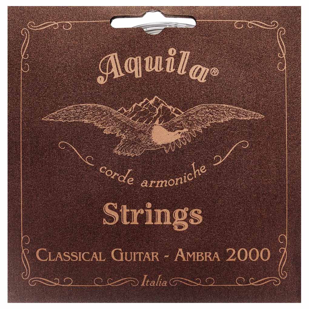 Aquila Ambra 2000 – Classical Guitar Strings with Rayon Basses – Normal Tension – 108C 1