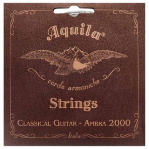 Aquila Ambra 2000 - Classical Guitar Strings with Rayon Basses - Light Tension - 144C