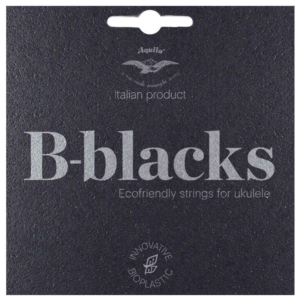 Ukulele Strings – Aquila B-Blacks – Baritone Set – Standard Low D Tuning – DGBE – 184U 1