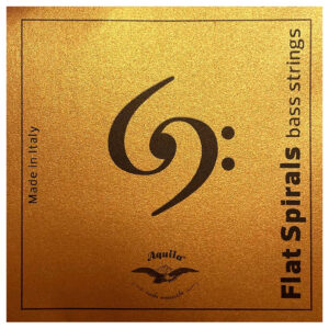 Aquila Flat Spirals - Flatwound Bass Ukulele Strings for UBass - Copper & Sugar Core - 4 String Set - 18-21" Scale - 200U