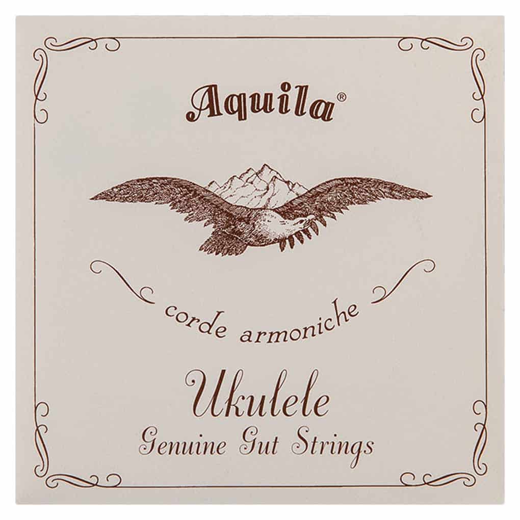 Banjo Ukulele – Banjolele Strings – Aquila Genuine Gut Set – Soprano Regular High G Tuning – 43U 1