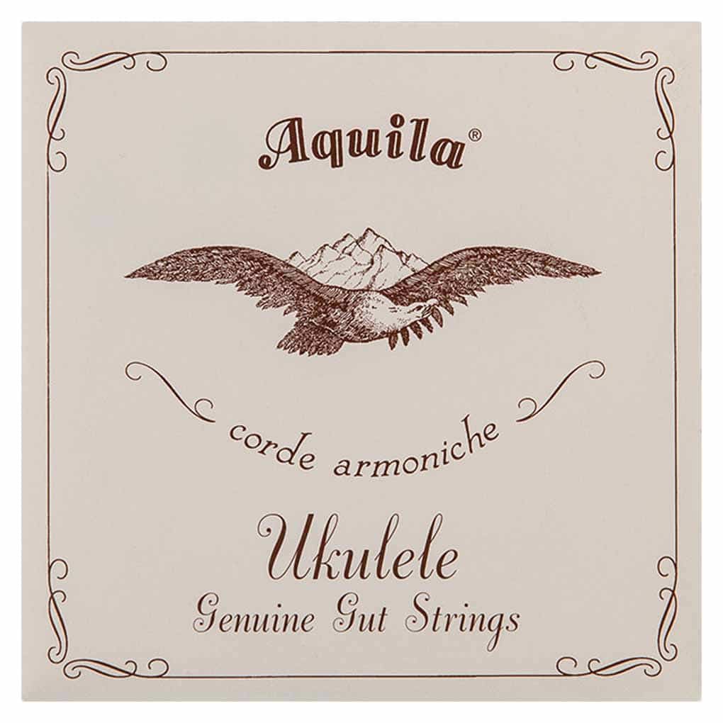 Ukulele Strings – Aquila Genuine Gut Set – Soprano Regular High G Tuning – 1U 1