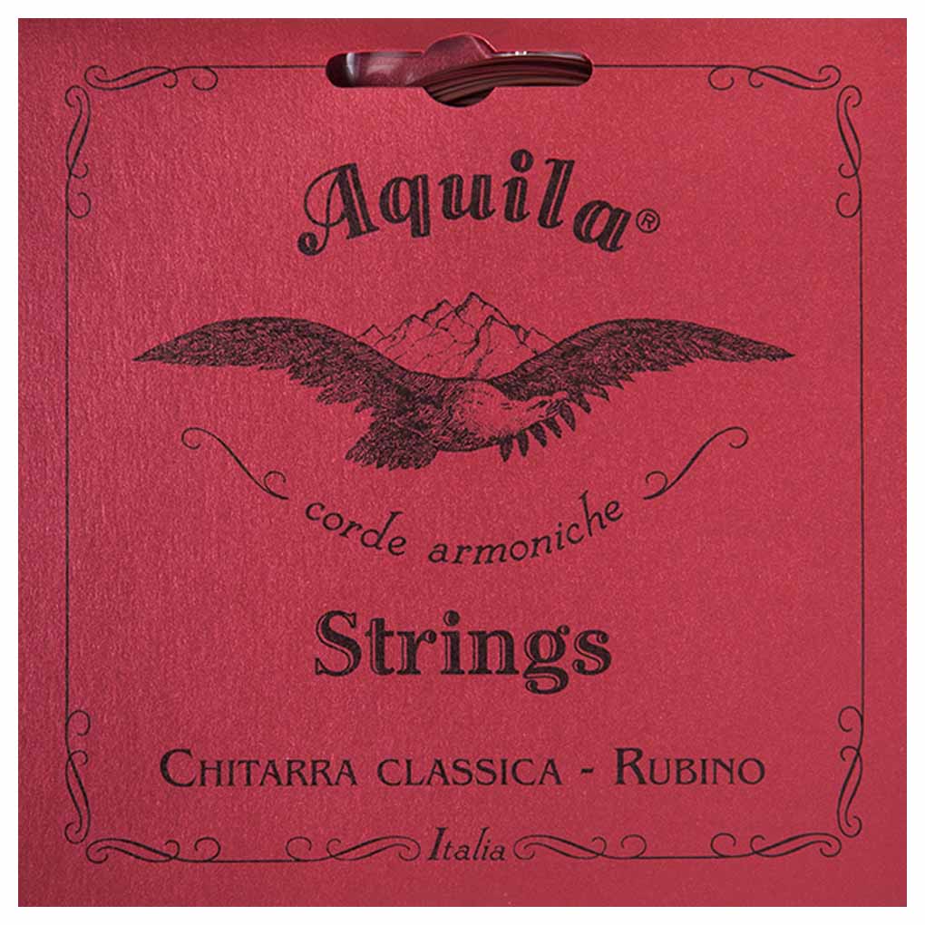 Guitar Strings – Aquila Rubino Series with Red Wound Basses – Classical Guitar – 134C 1