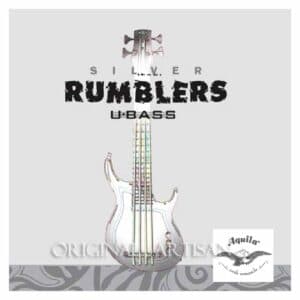Aquila Silver Rumblers - Bass Ukulele Strings - UBass & Ashbory Bass - 4 Strings - 20-21" Scale - 1K