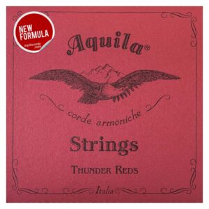 Bass Ukulele Strings - UBass & Ashbory Bass - Aquila Thunder Reds - 4 Strings - 18-21" Scale - New Formula - 91U