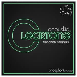 Acoustic Guitar Strings – Cleartone 7410-12 – 12 String – Phosphor Bronze – Extra Light – 10-47 1