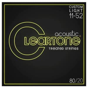 Acoustic Guitar Strings - Cleartone 7611 - 80/20 Bronze - Custom Light - 11-52
