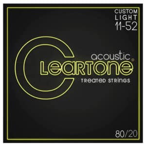 Acoustic Guitar Strings – Cleartone 7611 – 80/20 Bronze – Custom Light – 11-52 1