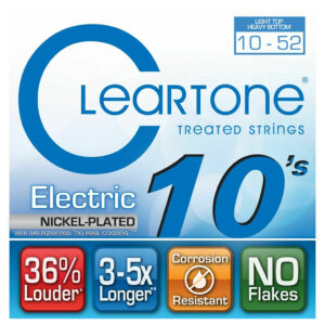 Electric Guitar Strings - Cleartone 9420 - Nickel Plated Steel - Light Top Heavy Bottom - 10-52