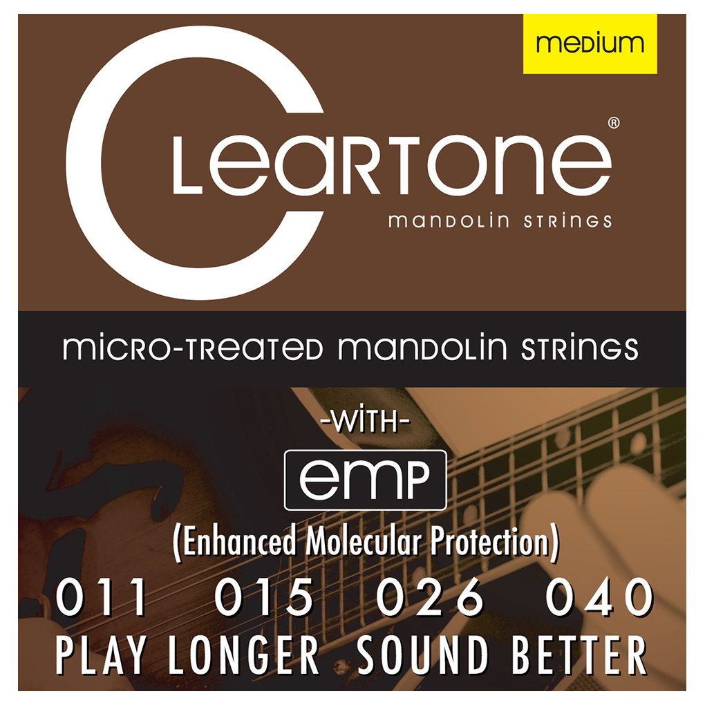 Mandolin Strings – Cleartone 7511 – EMP Coated – Phosphor Bronze – Medium – 11-40 – Loop End 1