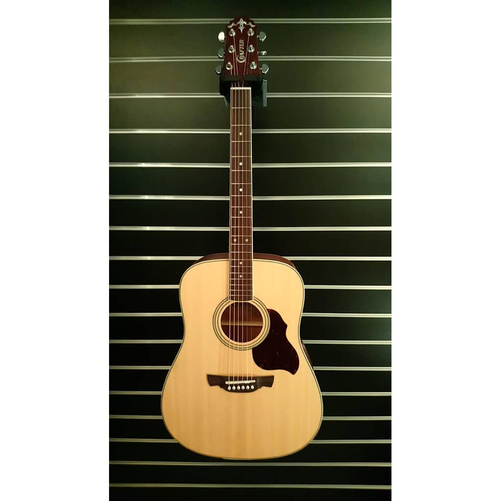 Crafter D6 – Acoustic Guitar – Natural – with Crafter Gig Bag 8