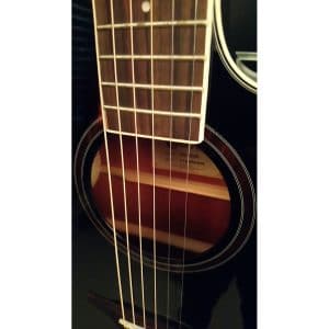 Crafter HTE-250 BK Electro Acoustic Guitar – Orchestra Body – Black 3