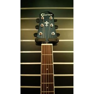 Crafter HTE-250 BK Electro Acoustic Guitar – Orchestra Body – Black 4