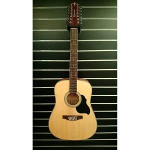 Crafter MD-50-12 – 12 String Acoustic Guitar – Dreadnought Body – Natural – with Crafter Gig Bag 4