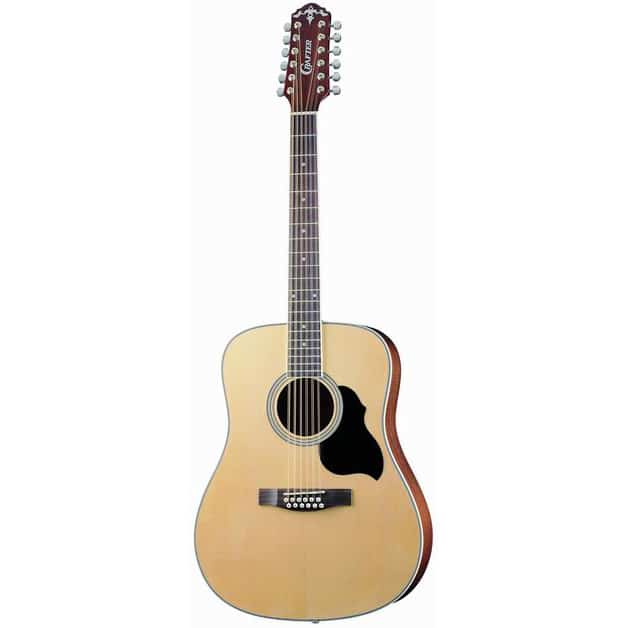 Crafter MD-50-12 – 12 String Acoustic Guitar – Dreadnought Body – Natural – with Crafter Gig Bag 3