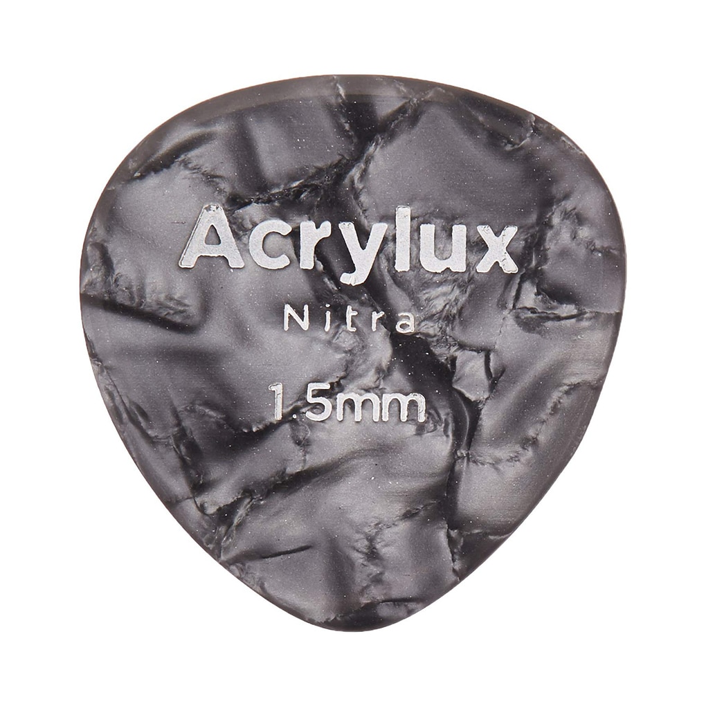 D’Addario – Acrylux Nitra Mandolin Picks – Black Pearl – Extra Heavy – 1
