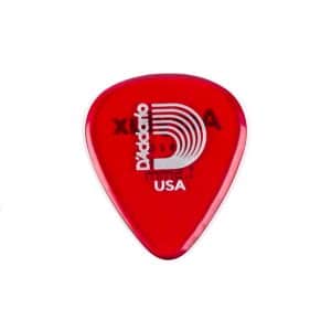 D'Addario - Acrylux Reso Guitar Picks - Red - Extra Heavy - 1.5mm - 3 Pack - 1AR7-03