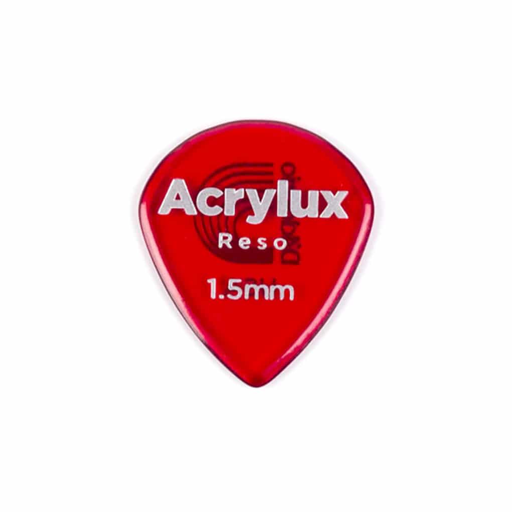 D’Addario – Acrylux Reso Jazz Guitar Picks – Red – Extra Heavy – 1