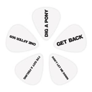 D’Addario – Beatles – Get Back – Guitar Picks – Thin Gauge – 10 Pack – 1CWH2-10B8 3
