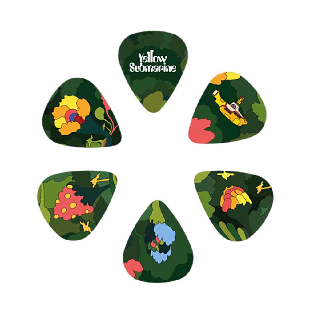 D’Addario – Beatles – Yellow Submarine 55th Anniversary – Guitar Pick Tin – 15 Picks – Pepperland Woods – Medium – 0