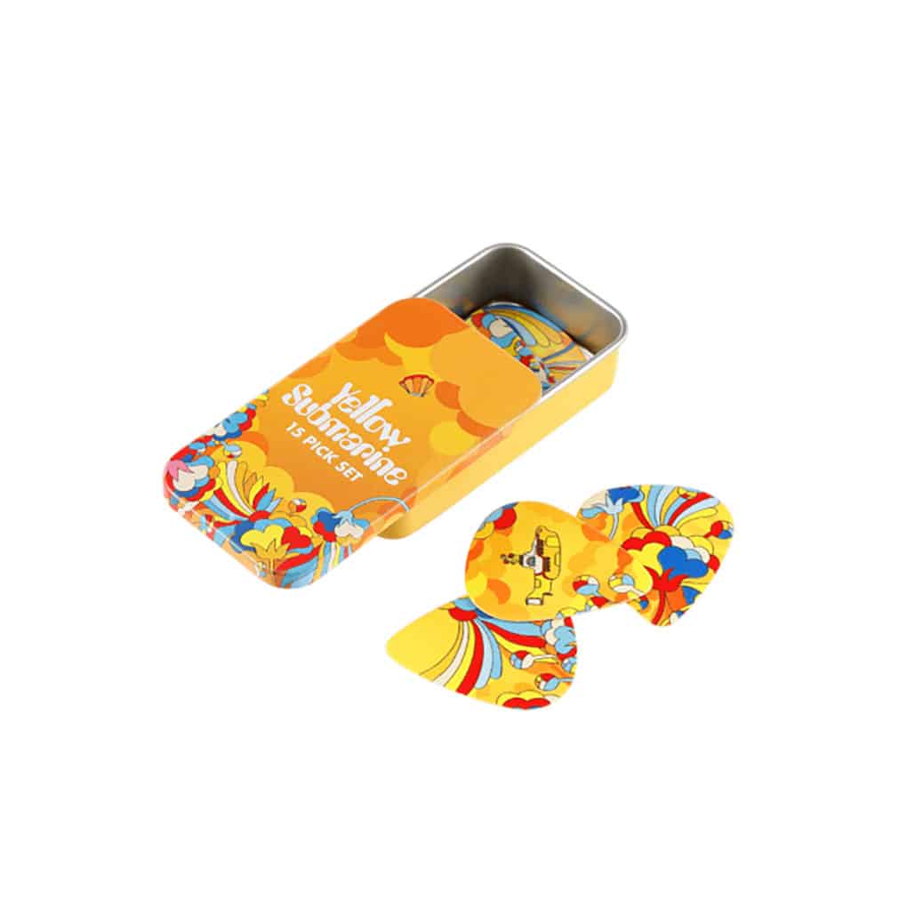 D’Addario – Beatles – Yellow Submarine 55th Anniversary – Guitar Pick Tin – 15 Picks – Primrose Prairie – Medium – 0