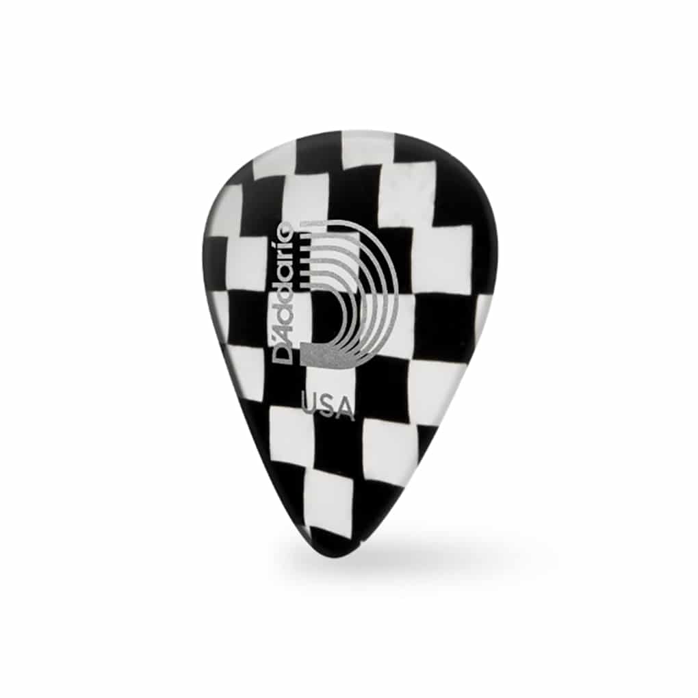 D’Addario – Planet Waves – Classic Celluloid Guitar Picks – Checkerboard – Heavy – 1