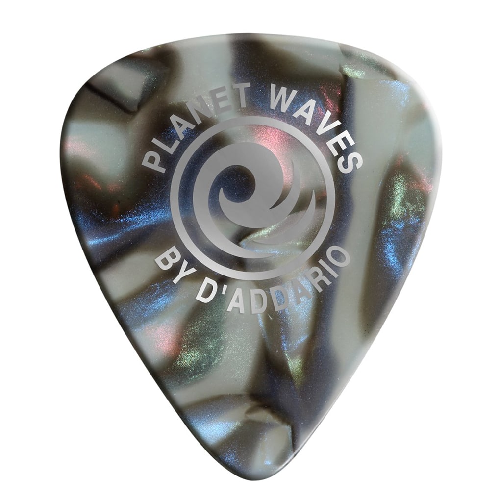 D’Addario – Planet Waves – Classic Celluloid Guitar Picks – Abalone – Light – 0