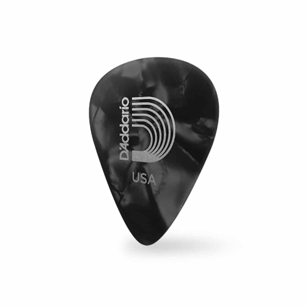 D’Addario – Planet Waves – Classic Celluloid Guitar Picks – Black Pearl – Extra Heavy – 1