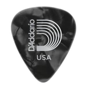 D’Addario – Planet Waves – Classic Celluloid Guitar Picks – Black Pearl – Medium – 0