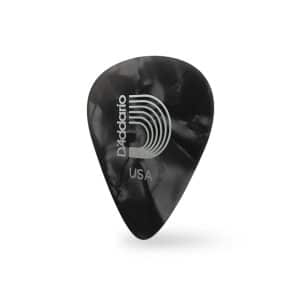 D’Addario – Planet Waves – Classic Celluloid Guitar Picks – Black Pearl – Medium – 0
