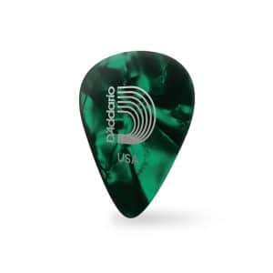 D’Addario – Planet Waves – Classic Celluloid Guitar Picks – Green Pearl – Extra Heavy – 1
