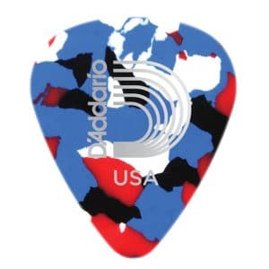 D'Addario - Planet Waves - Classic Celluloid Guitar Picks - Multi Colour - Extra Heavy - 1.25mm - 10 Pack - 1CMC7-10