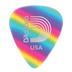 D'Addario - Planet Waves - Classic Celluloid Guitar Picks - Rainbow - Medium - 0.70mm - 10 Pack - 1CRB4-10