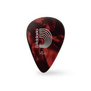 D’Addario – Planet Waves – Classic Celluloid Guitar Picks – Red Pearl – Extra Heavy – 1