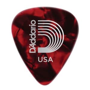 D’Addario – Planet Waves – Classic Celluloid Guitar Picks – Red Pearl – Heavy – 1