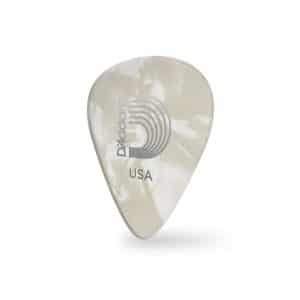 D’Addario – Planet Waves – Classic Celluloid Guitar Picks – White Pearl – Extra Heavy – 1