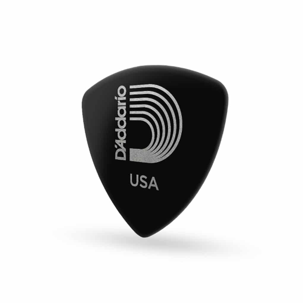 D’Addario – Planet Waves – Classic Celluloid Guitar Picks – Wide Shape – Black – Extra Heavy – 1