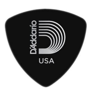 D'Addario - Planet Waves - Classic Celluloid Guitar Picks - Wide Shape - Black - Heavy - 1.0mm - 10 Pack - 2CBK6-10