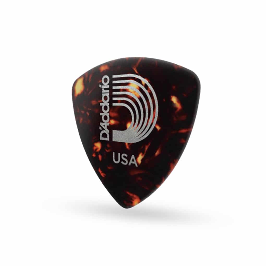 D’Addario – Planet Waves – Classic Celluloid Guitar Picks – Wide Shape – Shell – Extra Heavy – 1