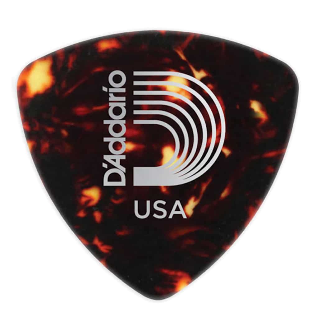 D’Addario – Planet Waves – Classic Celluloid Guitar Picks – Wide Shape – Shell – Medium – 0