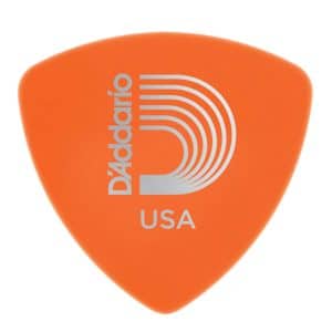 D'Addario - Planet Waves - Duralin Guitar Picks - Wide Shape - Light - 0.60mm - Orange - 10 Pack - 2DOR2-10