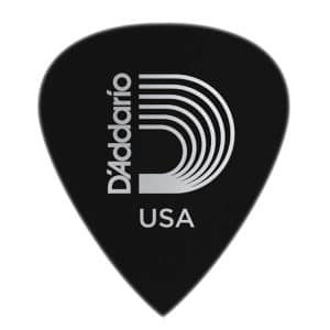 D'Addario - Planet Waves - Duralin Precision Guitar Picks - Extra Heavy - 1.5mm - Black - 10 Pack - 6DBK7-10