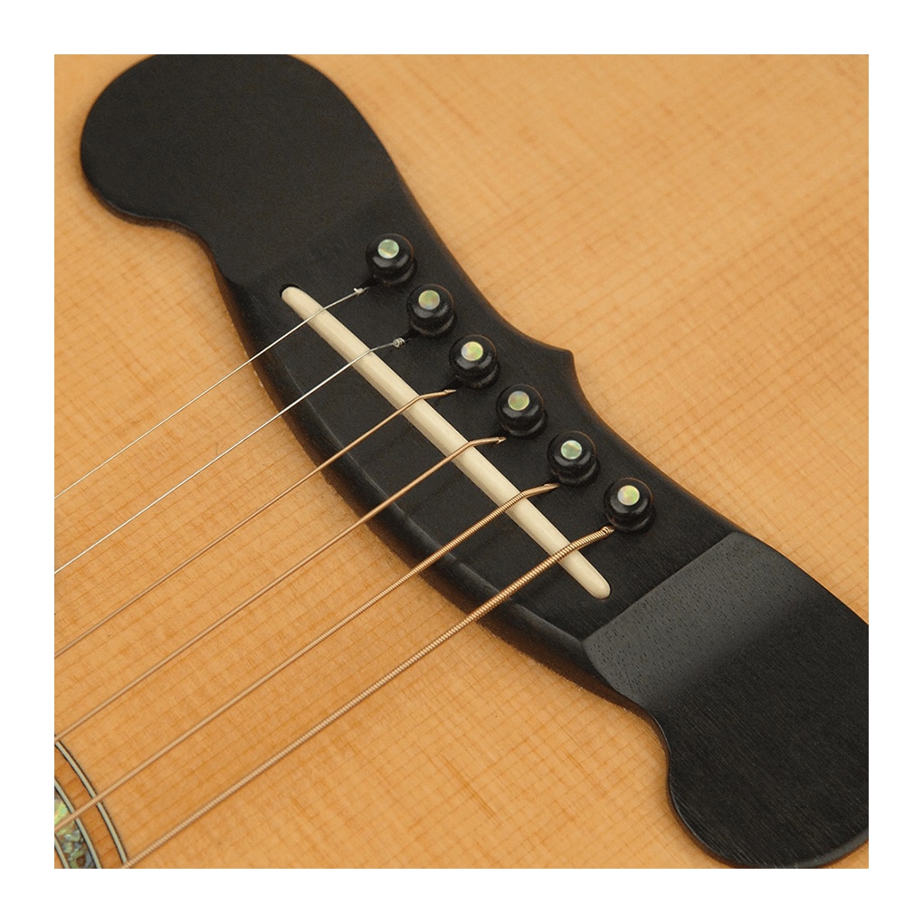 D’Addario – Ebony Bridge Pins with End Pin – Abalone Inlay – PWPS2 2