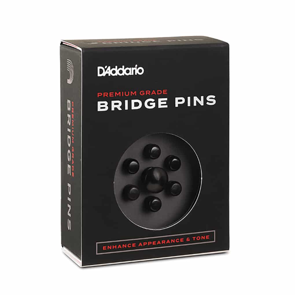 D’Addario – Ebony Bridge Pins with End Pin – Solid Ebony – PWPS1 3