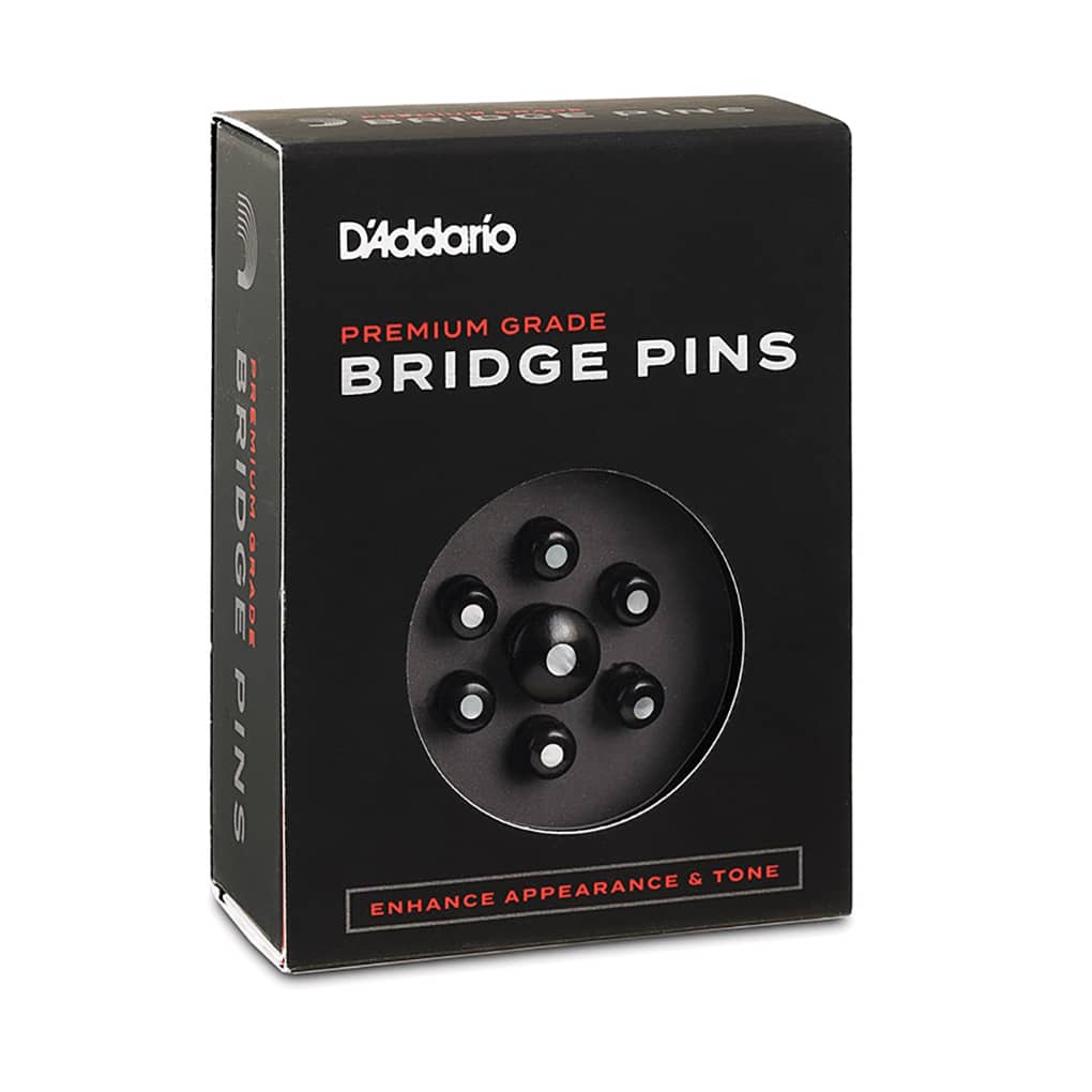 D’Addario – Ebony Bridge Pins with End Pin – Pearl Inlay – PWPS3 3