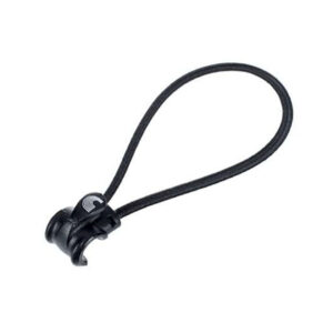 D'Addario - Elastic Cable Ties - For 1/4 Inch Diameter Cables & Power Cords - Black - 10 Pack