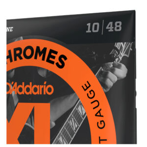 Electric Guitar Strings – D’Addario ECG23 – XL Chromes – Flatwound – Extra Light – 10-48 3
